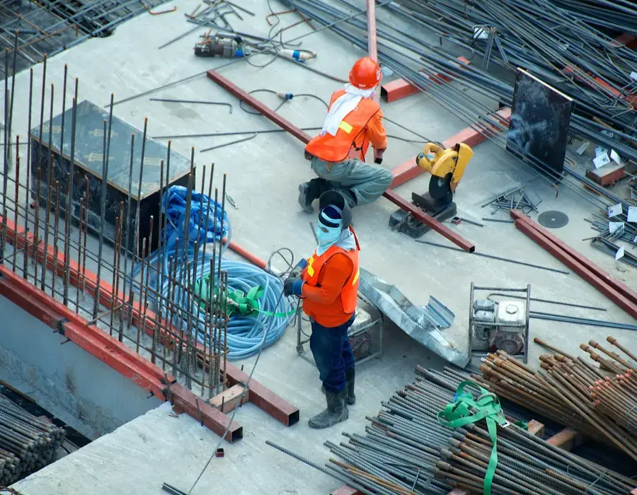 Subcontractors on site
